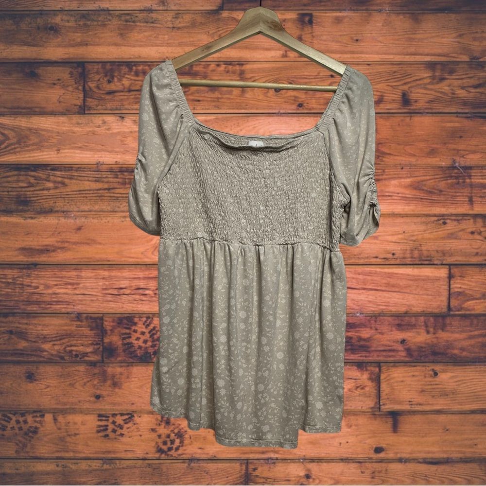 5 for $25🔥Isabel by Ingrid + Isabela Floral Cream Blouse Maternity XL